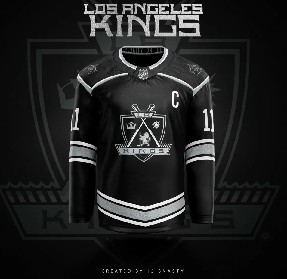 Los-Angeles-Kings-Jersey-Concepts-2 Three Los Angeles Kings jersey concepts Jersey Concepts Los Angeles Kings 