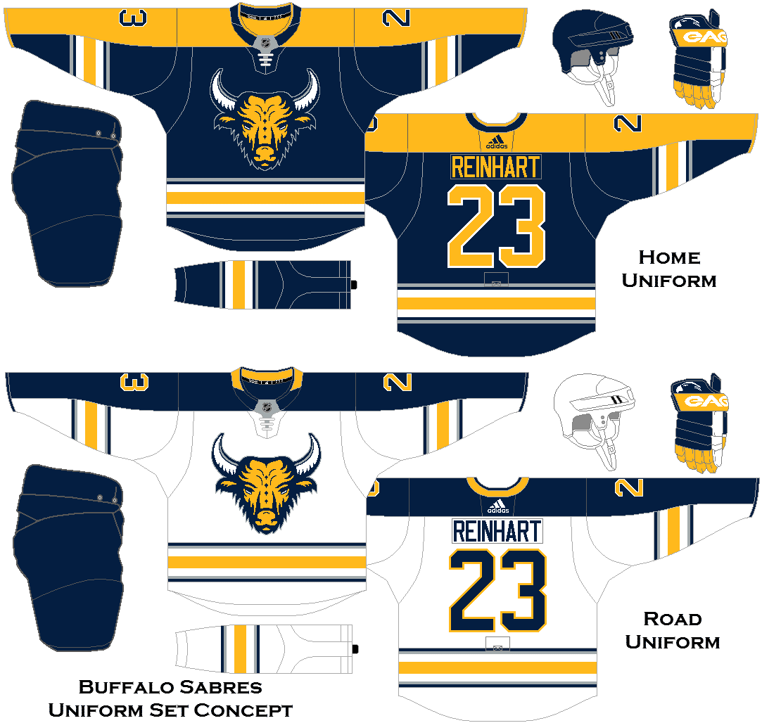AJH Hockey Jersey Art: NHL Adidas concept: Buffalo Sabres